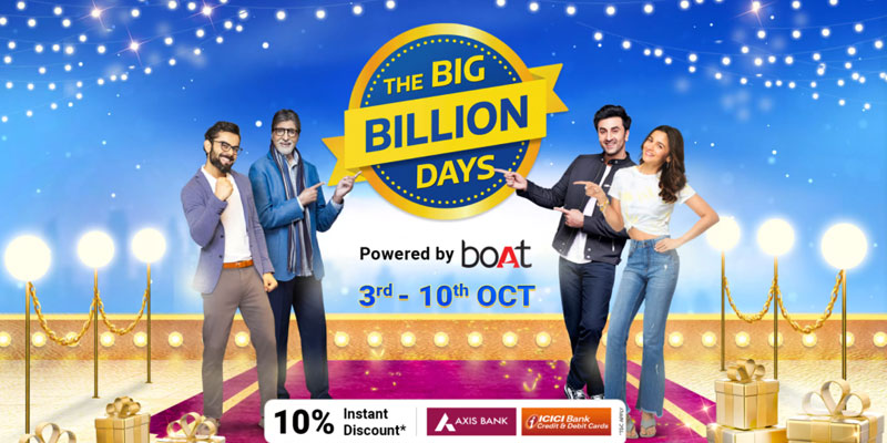 Flipkart The Billion Days Starts From 3rd October to - 10th October 2021